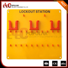 Elecpopular New Arrival Excelente resistência ao envelhecimento Yellow 10-20 Lockout Tagout Station